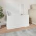 Cutie de depozitare, alb extralucios 70x40x38 cm lemn prelucrat GartenMobel Dekor