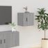 Dulap TV montat pe perete, gri sonoma, 40x34,5x40 cm GartenMobel Dekor