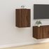 Dulap TV montat pe perete, alb extralucios, 40x34,5x60 cm GartenMobel Dekor
