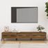 Comodă TV, stejar maro, 150x34,5x30 cm, lemn prelucrat GartenMobel Dekor