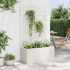 Jardinieră de grădină cu spalier, gri închis, 80x36x140 cm, PP GartenMobel Dekor