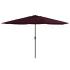 Umbrelă de soare de exterior, stâlp metalic, alb nisipiu 400 cm GartenMobel Dekor