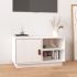 Comodă TV, gri, 70x34x40 cm, lemn masiv de pin GartenMobel Dekor