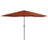 Umbrelă de soare de exterior, stâlp metalic, alb nisipiu 400 cm GartenMobel Dekor