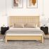 Noptiere, 2 buc, alb, 44x35x45 cm, lemn prelucrat GartenMobel Dekor