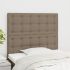 Tăblii de pat, 2 buc, negru, 80x5x78/88 cm, textil GartenMobel Dekor