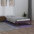 Cadru de pat cu LED, maro miere, 200x200 cm, lemn masiv GartenMobel Dekor