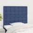 Tăblii de pat, 2 buc, negru, 90x5x78/88 cm, textil GartenMobel Dekor