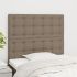 Tăblii de pat, 2 buc, negru, 100x5x78/88 cm, textil GartenMobel Dekor