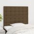 Tăblii de pat, 2 buc, negru, 100x5x78/88 cm, textil GartenMobel Dekor