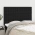 Tăblii de pat, 2 buc, negru, 100x5x78/88 cm, textil GartenMobel Dekor