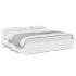 Cadru pat cu sertare alb extralucios 140x200 cm, lemn prelucrat GartenMobel Dekor