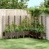 Jardinieră de grădină cu spalier, maro, 160x40x142 cm, PP GartenMobel Dekor