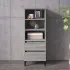 Dulap înalt, gri sonoma, 40x36x110 cm, lemn prelucrat GartenMobel Dekor