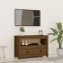Comodă TV, gri, 79x35x52 cm, lemn masiv de pin GartenMobel Dekor