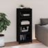 Bibliotecă, negru, 80x35x97 cm, lemn masiv de pin GartenMobel Dekor
