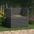 Compostor, alb, 100x100x102 cm, lemn masiv de pin GartenMobel Dekor