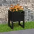 Jardinieră, Negru , 40x40x52,5 cm, lemn masiv de pin GartenMobel Dekor