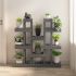 Suport pentru plante, gri, 104,5x25x109,5 cm, lemn masiv pin GartenMobel Dekor