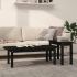 Set măsuțe de cafea, 2 piese, alb, lemn masiv de pin GartenMobel Dekor