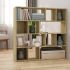 Bibliotecă/Separator cameră, alb, 105x24x102 cm GartenMobel Dekor