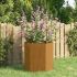 Jardinieră, ruginiu, 90x90x45 cm, oțel corten GartenMobel Dekor