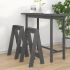 Scaune, 2 buc., maro miere, 40x40x75 cm, lemn masiv de pin GartenMobel Dekor