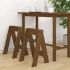 Scaune, 2 buc., maro miere, 40x40x60 cm, lemn masiv de pin GartenMobel Dekor