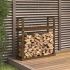 Rastel pentru lemne de foc, gri, 110x35x108,5 cm lemn masiv pin GartenMobel Dekor