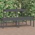 Bancă grădină 2 locuri, negru, 159,5x44x45cm, lemn masiv de pin GartenMobel Dekor