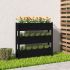 Jardinieră, negru, 77x25x66 cm, lemn masiv de pin GartenMobel Dekor