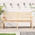 Bancă de grădină, alb, 159,5x48x91,5 cm, lemn masiv de pin GartenMobel Dekor