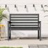 Bancă de grădină, gri, 109x48x91,5 cm, lemn masiv de pin GartenMobel Dekor