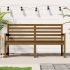 Bancă de grădină, alb, 159,5x48x91,5 cm, lemn masiv de pin GartenMobel Dekor