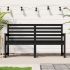 Bancă de grădină, alb, 159,5x48x91,5 cm, lemn masiv de pin GartenMobel Dekor