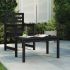 Măsuță de grădină, negru, 82,5x82,5x45 cm, lemn masiv de pin GartenMobel Dekor