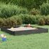 Cutie de nisip pătrată cu scaune, lemn masiv de pin GartenMobel Dekor