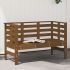 Bancă de grădină, alb, 111,5x53x71 cm, lemn masiv de pin GartenMobel Dekor
