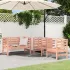 Set mobilier de grădină, 3 piese, negru, lemn masiv pin GartenMobel Dekor