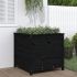 Jardinieră de grădină, negru, 82,5x82,5x39 cm lemn masiv de pin GartenMobel Dekor