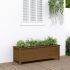 Strat înălțat de grădină, alb, 119,5x40x39 cm, lemn masiv pin GartenMobel Dekor