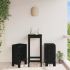 Taburete de bar, 2 buc., alb, 40x36x75 cm, lemn masiv de pin GartenMobel Dekor
