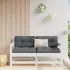 2 Bucată Sofa de colț pentru grădină Lemn masiv de pin GartenMobel Dekor