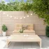 Set mobilier relaxare de grădină, 2 piese, lemn de pin tratat GartenMobel Dekor