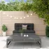Set mobilier relaxare de grădină, 2 piese, lemn de pin tratat GartenMobel Dekor