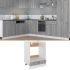 Dulap pentru cuptor, negru, 60 x 46 x 81,5 cm, PAL GartenMobel Dekor