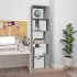 Bibliotecă, lemn vechi, 45x24x159 cm, lemn prelucrat GartenMobel Dekor