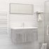 Set mobilier de baie, 2 piese, alb, PAL GartenMobel Dekor