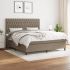 Pat continental, gri deschis, 180x200 cm, material textil GartenMobel Dekor