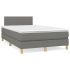 Pat continental cu saltea gri taupe 140x200 cm material textil GartenMobel Dekor